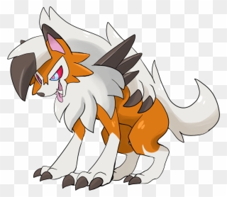 Fixed Dusk Lycanroc- Now Its Not Just A Midday That - Cartoon Clipart