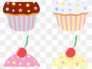 Vanilla Cupcake Clipart Birthday Cupcake - Cartoon Cakes And Sweets - Png Download