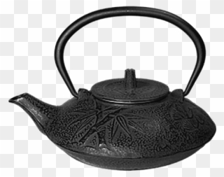 Teaology Cast Iron Teapot 800ml Black Bamboo - Teaology Cast Iron Teapot Clipart