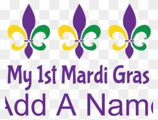 Personalized 1st Mardi Gras Body Suit - My 1st Mardi Gras Bib Clipart