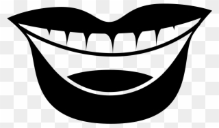 Activated Charcoal For Oral Health - Laugh Mouth Icon Clipart