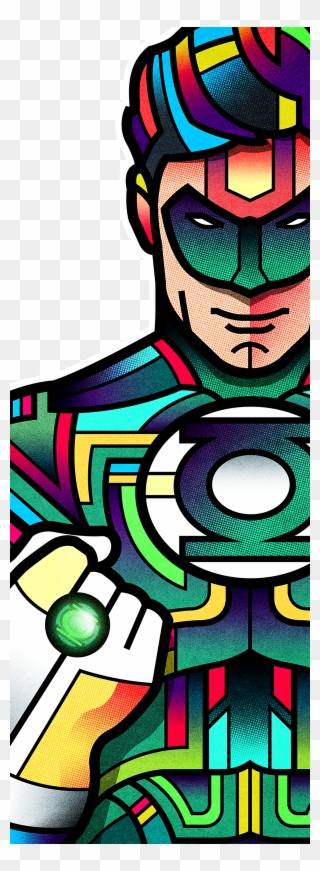 Superheroes Exclusive Collection - Green Lantern Pop Art Clipart