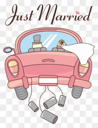 Just Married - New Life Together Card Clipart
