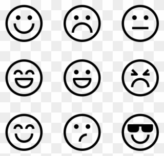 Emotion Icon Packs Vector Svg Psd - Emotions Png Clipart