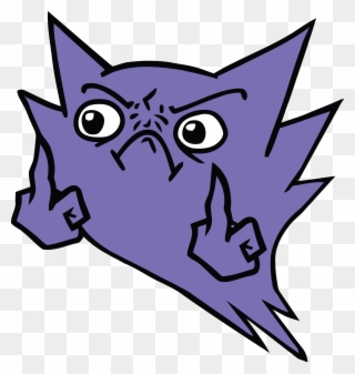 Thought R/pokemon Might Like This Vectored For Making - Haunter Mean Look Meme Clipart
