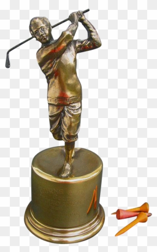 Fine Figural Golf Trophy - Golf Clipart