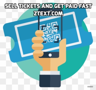 Register With Ztext And Start Selling Tickets Today Clipart