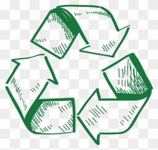 Recycle Logo Sketch - Reciclavel Simbolo Png Clipart