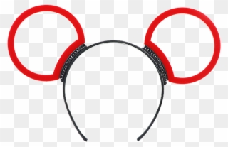 "modern Mouse" Laser Cut Acrylic Mouse Ears - Circle Clipart