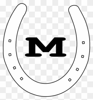 M Horseshoe Clip Art At Clker Com - M Horseshoe - Png Download