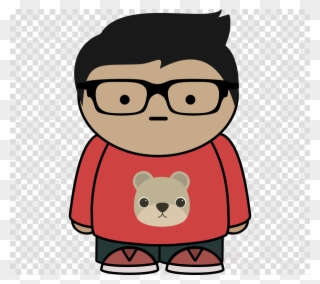 Cartoon Boy With Glasses Clipart Glasses Clip Art - Boy With Glasses Cartoon - Png Download
