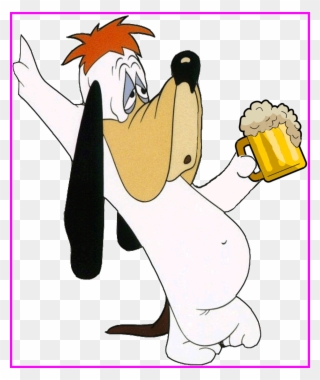 Amazing Droopy Dog Holding Cup And Cartoon Of Trend - Cartoon Dog Tv Show Clipart