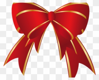 Ribbon Clipart Christmas - Red Christmas Bow Clipart - Png Download