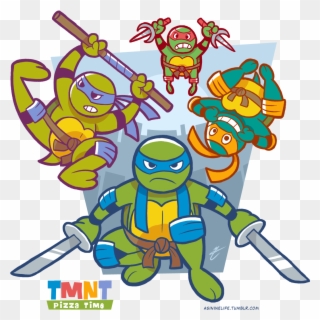 Tmnt Clipart 5 - Teenage Mutant Ninja Turtles Kartun - Png Download