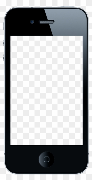 Clipart Iphone Music - Iphone 4 Png Template Transparent Png