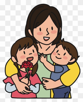 Child Mother Computer Icons Infant Family - Mother With Children Clipart - Png Download