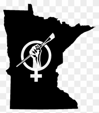 Minnesota Art And Feminism Logo Transparency - Minnesota Outline Clipart