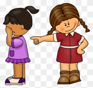 Clip Art Library Dbd C B D F Dcf Girl - Girl Getting Bullied Clipart - Png Download