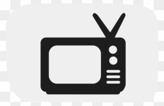 Social Tv - Black And White Tv Logo Clipart