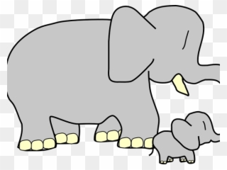 Larger Clipart Mother Baby Animal - Clipart Big And Small - Png Download
