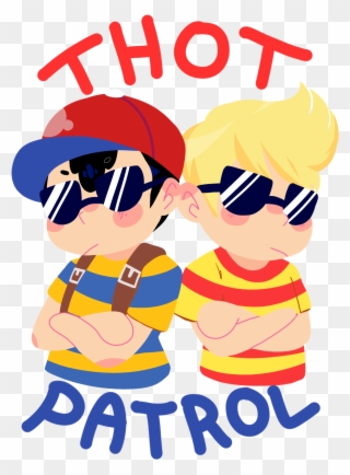 Super Smash Bros For - Ness And Lucas Poster Clipart