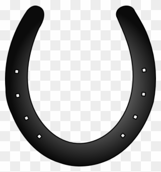 Horse Shoe Black And White Clipart