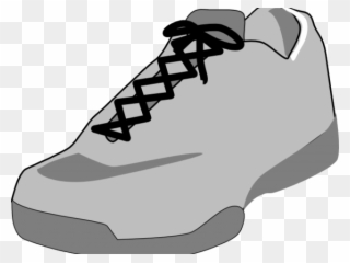 Running Shoes Clipart Baseball - Line Art Tennis Shoes - Png Download