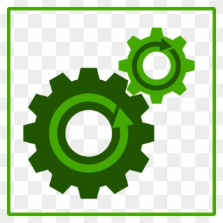 Eco Green Recyling Work - Work Icon In Green Clipart