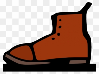 Shoe Clipart Clothes - Safety Shoes Cartoon - Png Download