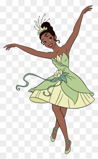 The Princess And The Frog Clip Art Disney Clip Art - Disney Princess Tiana Ballerina - Png Download