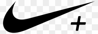 White Nike Swoosh Png Clipart Download - Nike Plus Logo Png Transparent Png