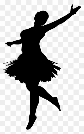 Ballet Dancer Silhouette Performing Arts - Dancing Girl Silhouette Png Clipart