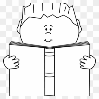 Reading Clipart Black And White Reading A Book Clip - Outline Clip Art Images Of Book - Png Download