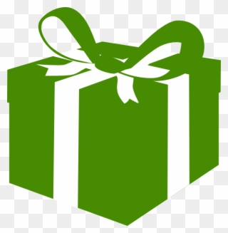 Green Box Clip Art - Green Gift Box Vector - Png Download