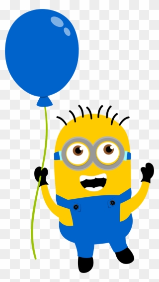 Png Library Stock Minions Birthday Clipart - Minions With Balloons Png Transparent Png