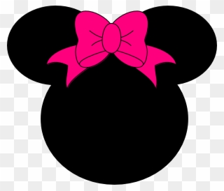 Minnie Mouse Bow No Dots Clip Art - Cabeza De Minnie Mouse - Png Download