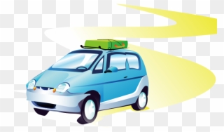 Clipart - Travel Car - Travel Vector - Png Download