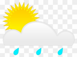 Spite Sun Rain - Sun And Rain Clipart