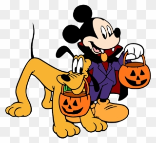 Disney Halloween Clip Art - Mickey Mouse - Png Download