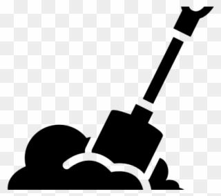 Soil Clipart Gardening Shovel - Black And White Soil Clipart - Png Download