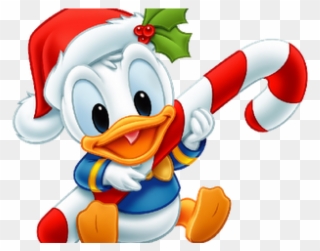 Disney Christmas Clipart Disney Christmas Clipart 13 - Baby Donald Duck Cake Topper Edible Frosting - Png Download