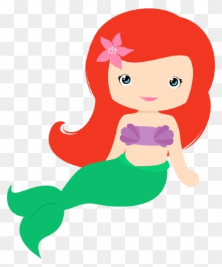 Under The Sea Party, Baby Princess, Princess Birthday, - Little Mermaid Baby Png Clipart