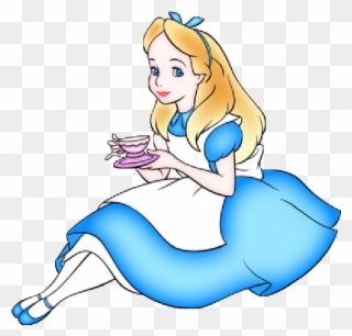 Alice In Wonderland Disney Clip Art Images Are Free - Alice In Wonderland Cartoon Drawing - Png Download