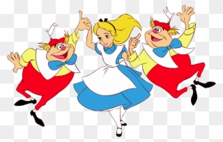 Alice Tweedles 881×569 Pixels - Pinco Panco E Panco Pinco Clipart