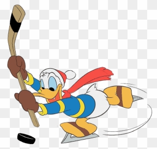 Mickey Mouse Clipart Hockey - Disney Hockey Clipart - Png Download