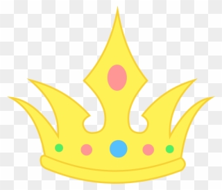 Simple Tiara Clip Art - Colored Crown - Png Download