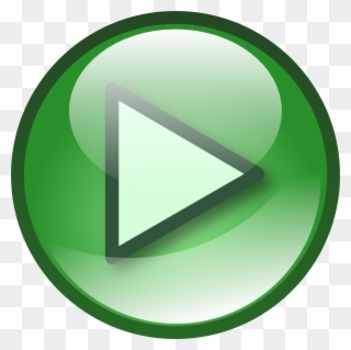 Play Audio Button Set Clip Art Free Vector - Green Start Button Png Transparent Png