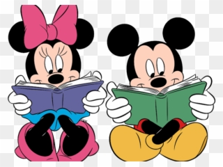 Minnie Mouse Clipart Reading - Samsonite Disney Wonder 2 Wheel Upright 45cm Minnie - Png Download