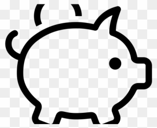 Money Clipart Icon - Piggy Bank Icon Transparent - Png Download