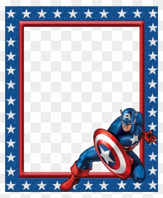 Money Clipart Frame - Captain America Frame - Png Download